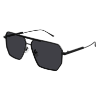 Occhiali da sole Bottega Veneta Uomo BV1012S001-BLACK-BLACK-GREY60 - BV1012S001-BLACK-BLACK-GREY60